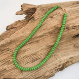 Rondelle Gemstone Layering Necklace 18” (multiple color options)
