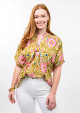 Ikat Popover Blouse