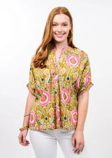 Ikat Popover Blouse