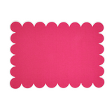 Set of 2 Scalloped Placemats (Multiple Color Options)