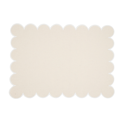 Set of 2 Scalloped Placemats (Multiple Color Options)