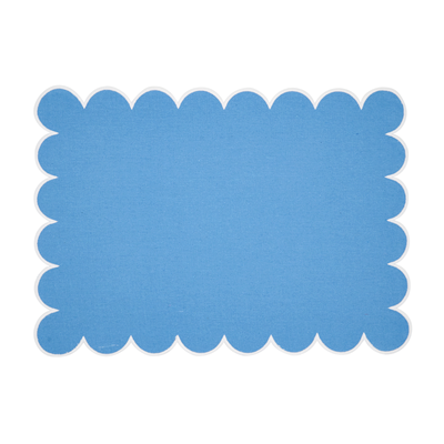 Set of 2 Scalloped Placemats (Multiple Color Options)