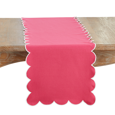 Scalloped Table Runner (Multiple Color Options)