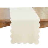 Scalloped Table Runner (Multiple Color Options)