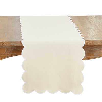Scalloped Table Runner (Multiple Color Options)