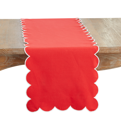 Scalloped Table Runner (Multiple Color Options)