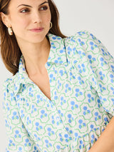 Mary Square Eloise Dress in Sweetbriar Blue