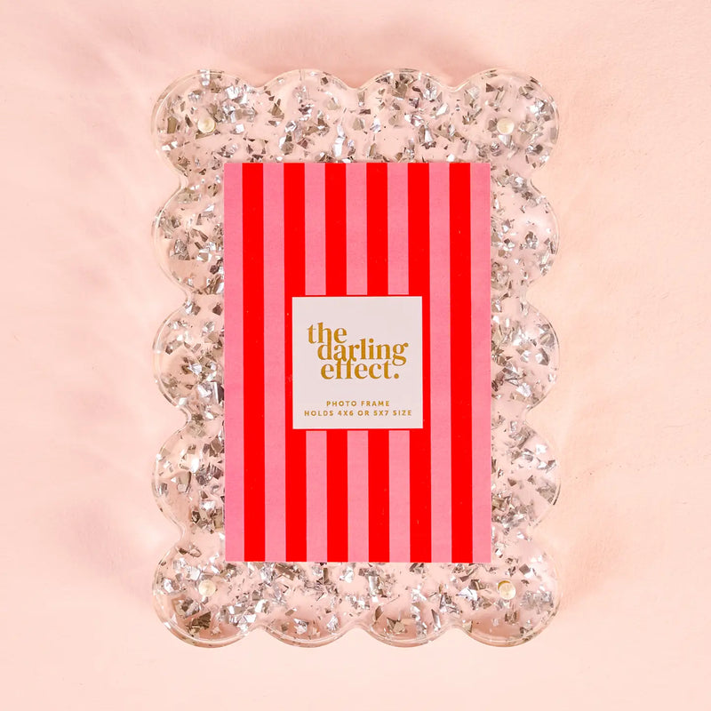 Rectangle Scalloped Acrylic Frame (Two Style Options)