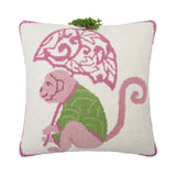 Chinoiserie Monkey Pillow