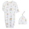 Blue Noah's Ark Cap and Gown Set