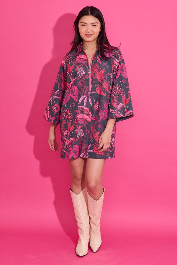 Alden Adair Dakota Dress in Zebra Lounge