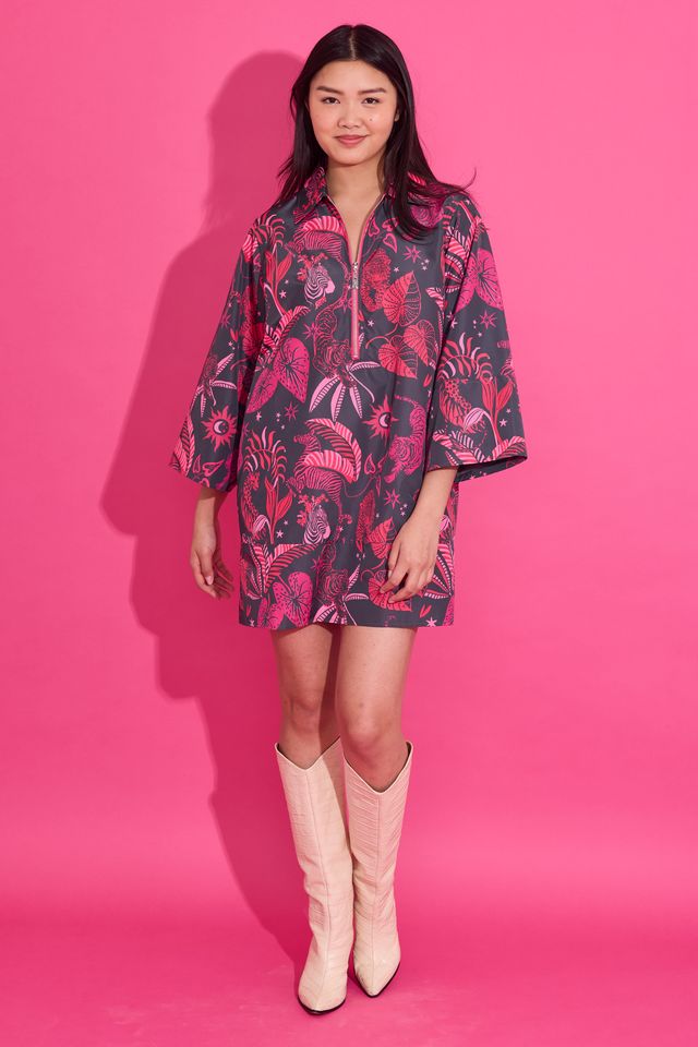 Alden Adair Dakota Dress in Zebra Lounge
