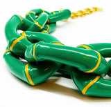 Parker Kennedy - "The Michelle" Chunky Bamboo Statement Necklace (Four Color Options)