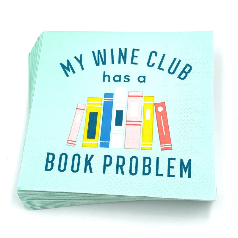 "My Wine Club Has A Book Problem" 20ct Paper Napkins