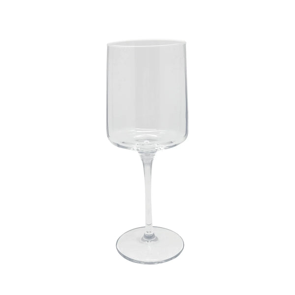 Mariposa Clear with White Rim Wine Glasses - Set of 2