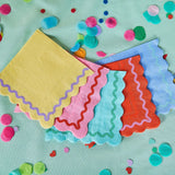 Packed Party Rainbow Ric Rac Assorted Lunch Napkins