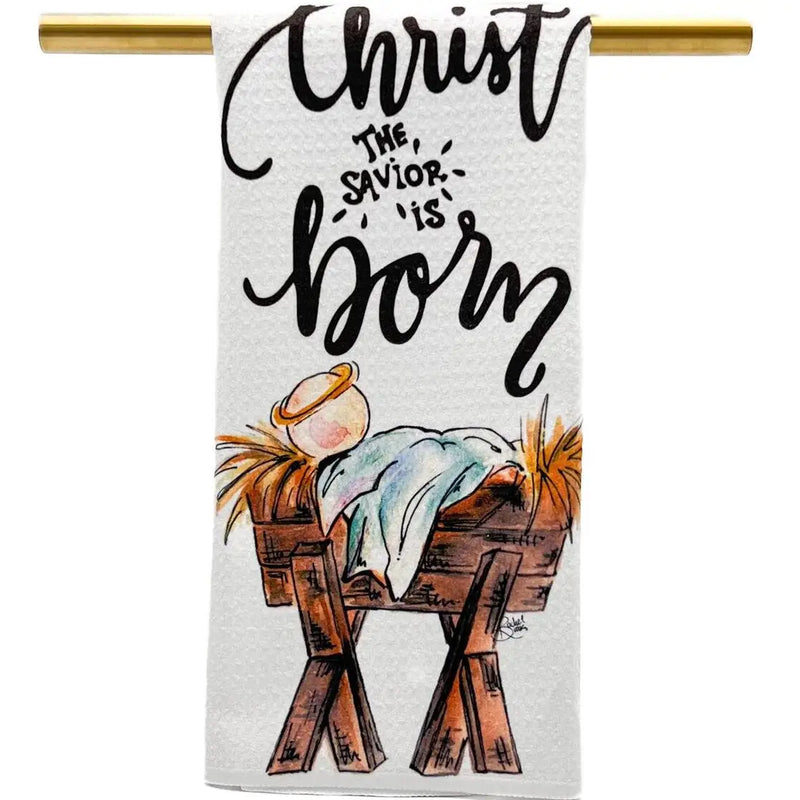 "Christ Is Born" Tea Towel