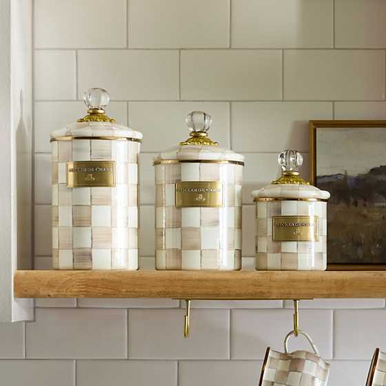 Mackenzie Childs Mocha Canister (Three Size Options)