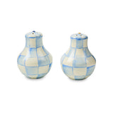 Mackenzie Childs Sky Check Salt and Pepper Shakers