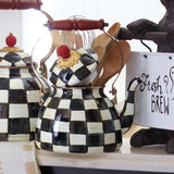Mackenzie Childs 2 quart Courtly Check Tea Kettle