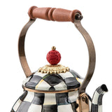 Mackenzie Childs 2 quart Courtly Check Tea Kettle