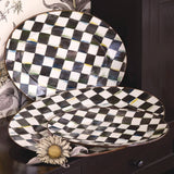 MacKenzie Childs Courtly Check Small Oval Platter
