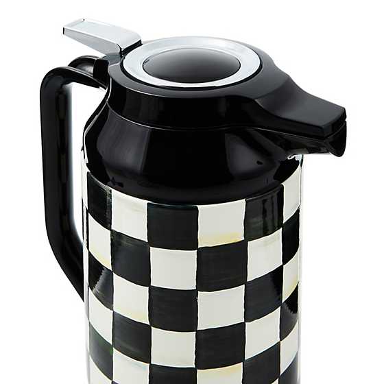 Mackenzie Childs Courtly Check Coffee Carafe