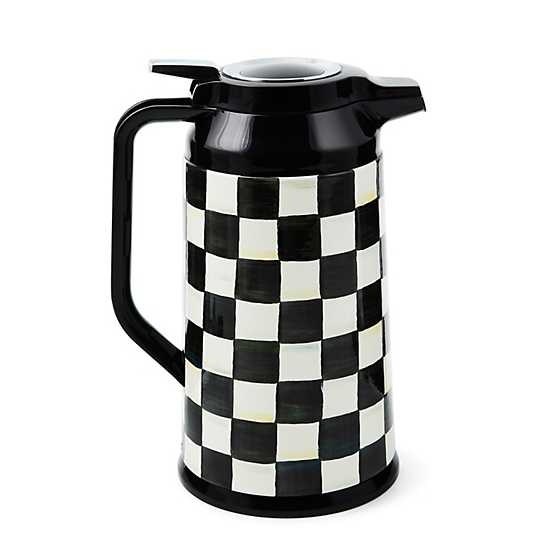 Mackenzie Childs Courtly Check Coffee Carafe