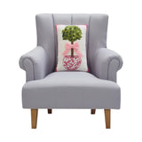 Chinoiserie Topiary with Ribbon Pillow