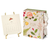 Karen Adams 2026 Desk Calendar with Gold Easel