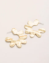 Kai Flower Hoop Earring in Gold