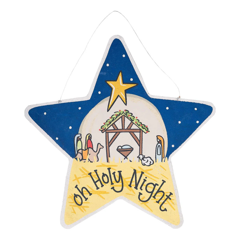 Nativity Star Doorhanger