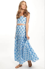 Aurelia Skirt in Deep Blue Sky