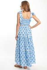 Aurelia Skirt in Deep Blue Sky