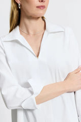 Foxcroft Agnes Blouse in White