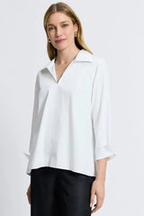 Foxcroft Agnes Blouse in White