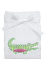 3 Martha's Applique Burp Cloth (Multiple Style Options)