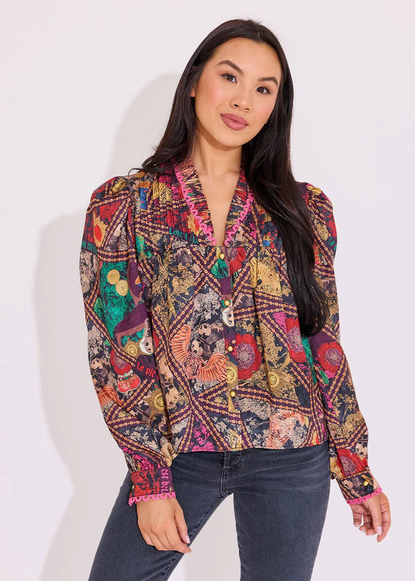 Alden Adair Oliver Top in Royalty