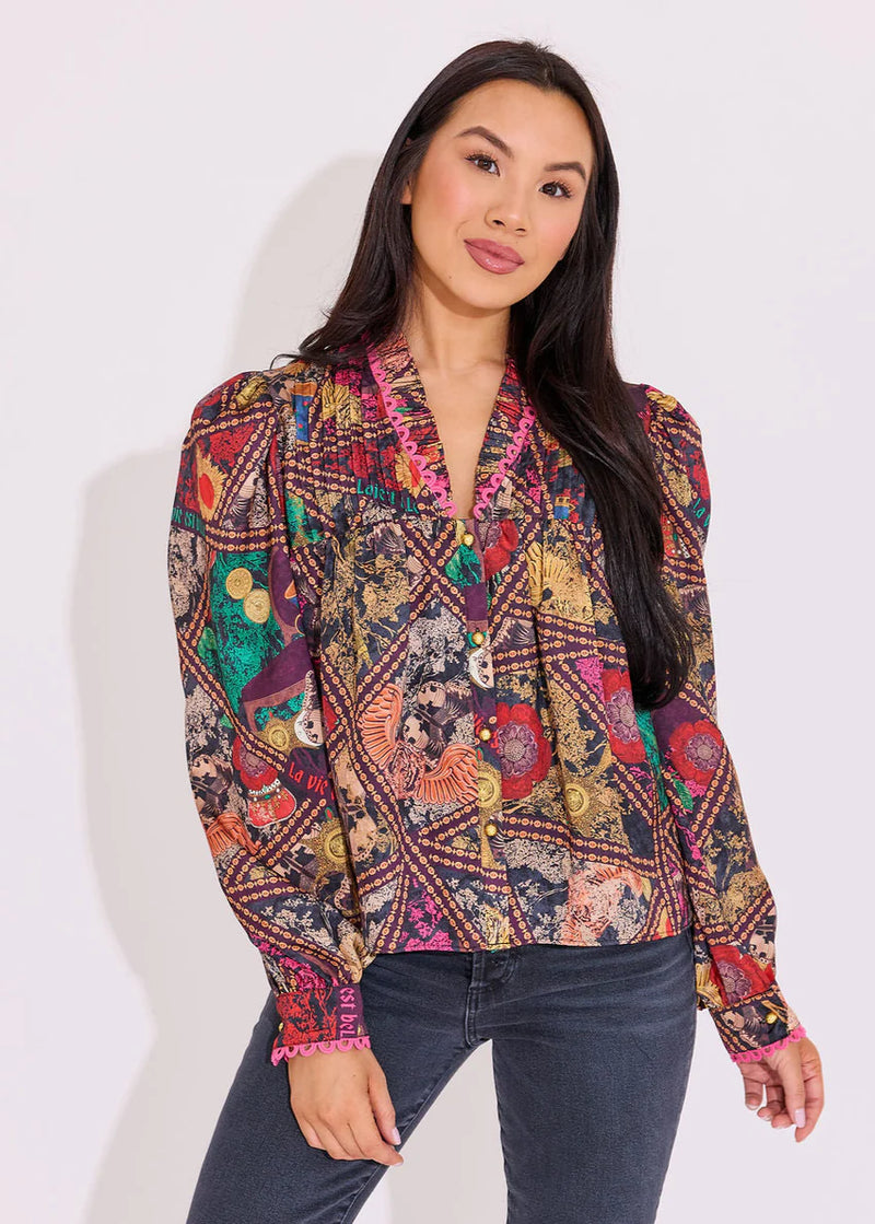 Alden Adair Oliver Top in Royalty