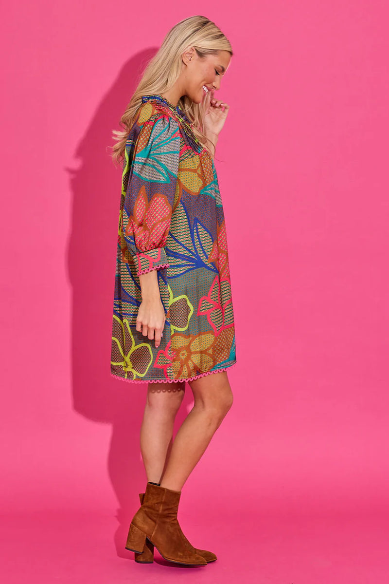 Alden Adair Lori Dress in Geo Floral