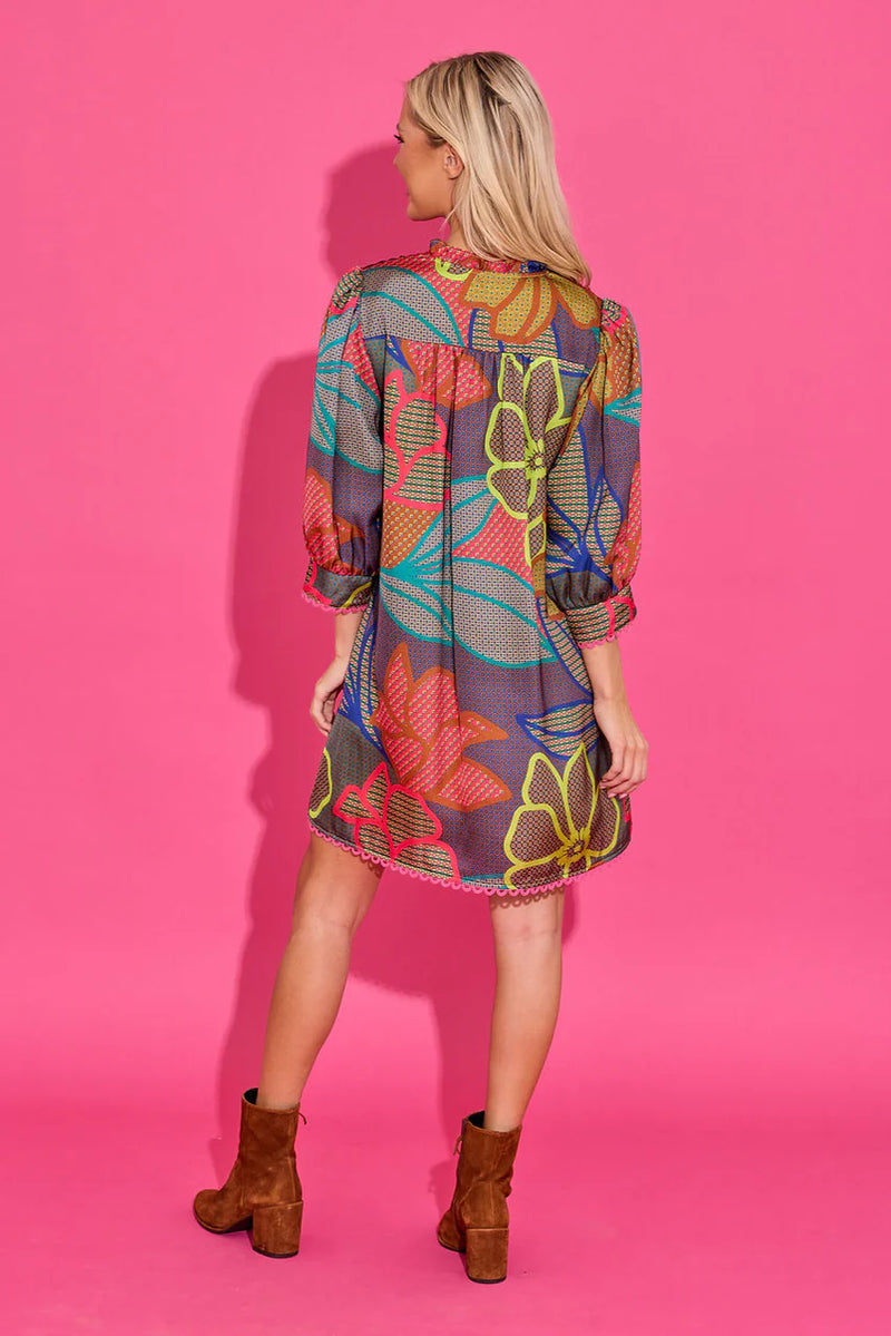 Alden Adair Lori Dress in Geo Floral