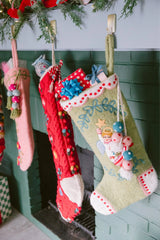 Angel Stocking in Green