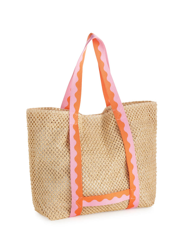 Antigua Tote in Pink + Orange