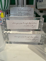 Acrylic Scripture Block (Multiple Style Options)