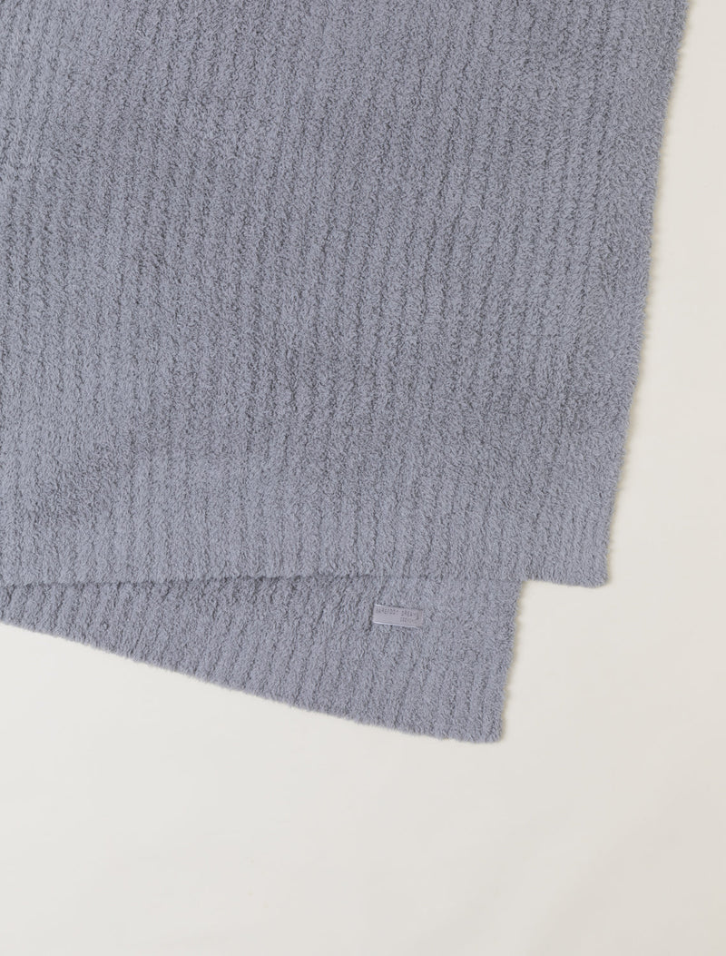 Barefoot Dreams Cozychic Ribbed Throw in Dove Gray