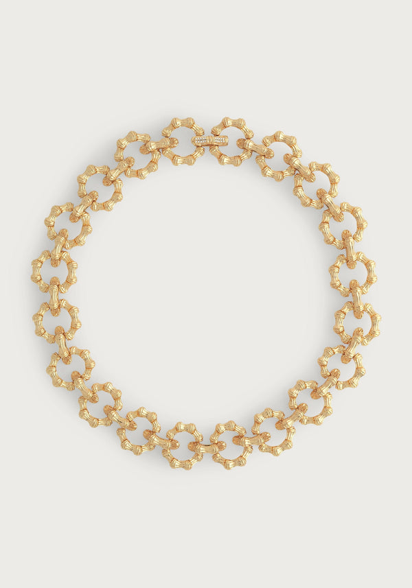 Bamboo Chain Necklace in Gold - Anabel Aram