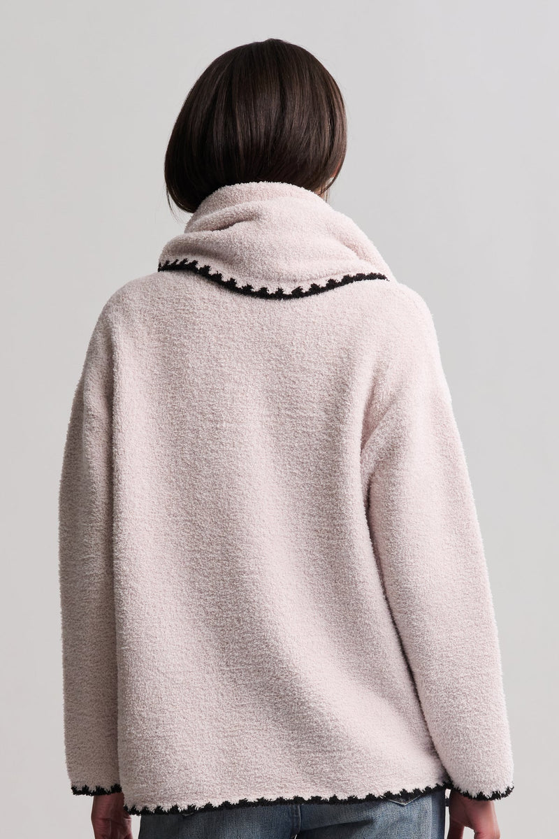 Barefoot Dreams Blanket Stitch Cardigan