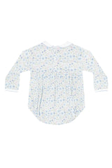 Nellapima Blue Meadow Smocked Bubble - Long Sleeve