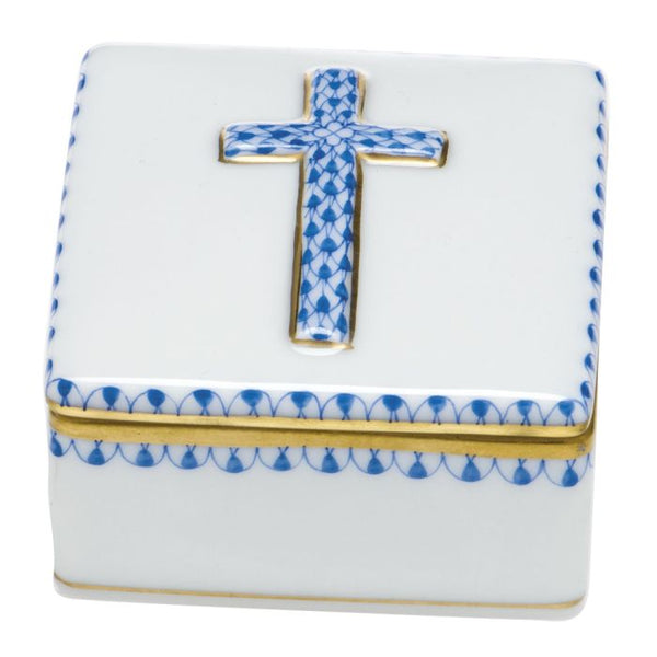 Herend "Prayer Box" in Blue