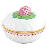Herend Ladybug Box in Raspberry